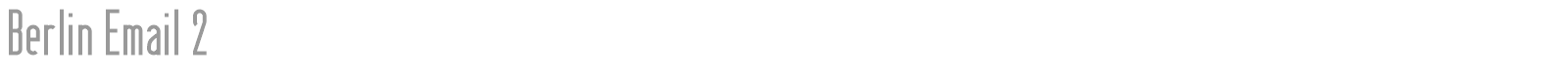 Berlin Email font preview